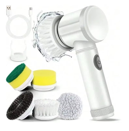 Electric Spin Scrubber 5 in 1 Electric Cleaning Brush Bathroom Cleaning Brush
